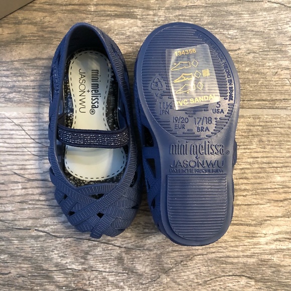 NWT Mini Melissa + Jason Wu Strappy Flats, Size C5 - Picture 2 of 8